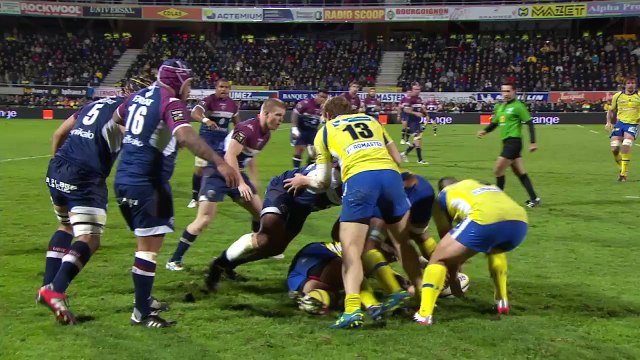 TOP14 - Clermont - Bordeaux: Essai John Ulugia (CLE) - J20 - Saison 2014/2015