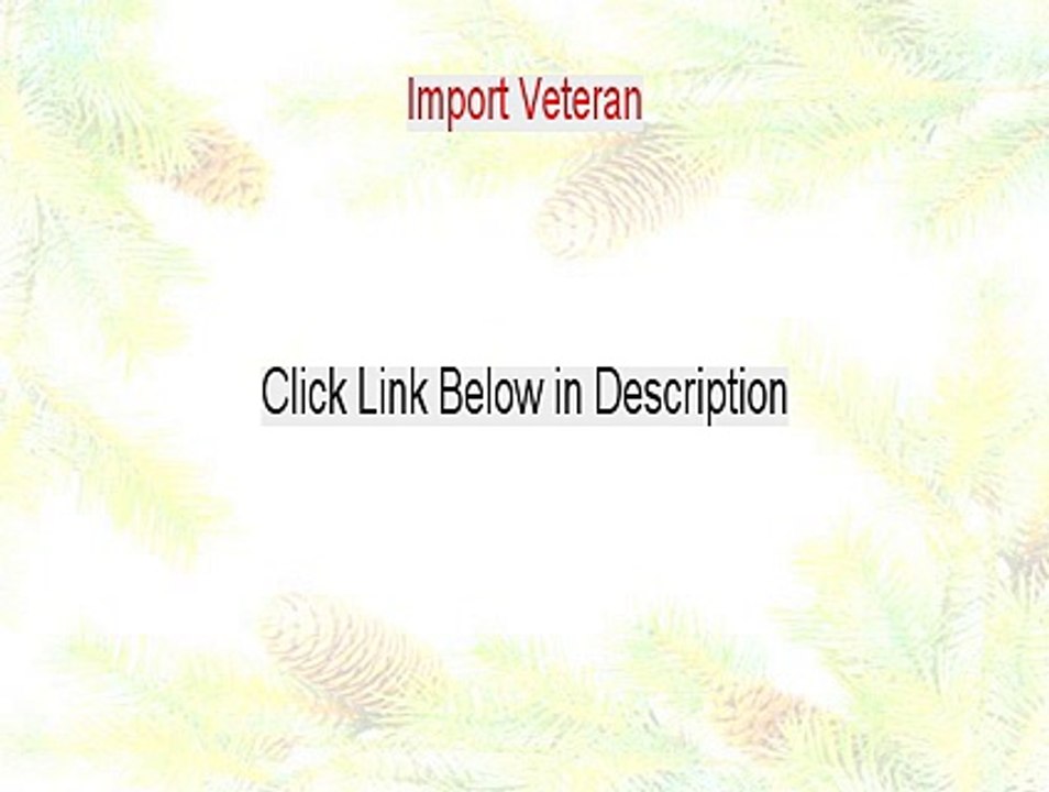 Import Veteran PDF (Instant Download)