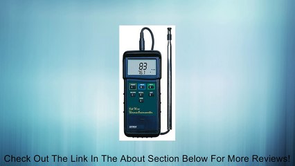 Extech 407123 Hot Wire Thermo Anemometer Review