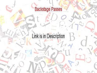 Backstage Passes Review - Watch my Review 2015