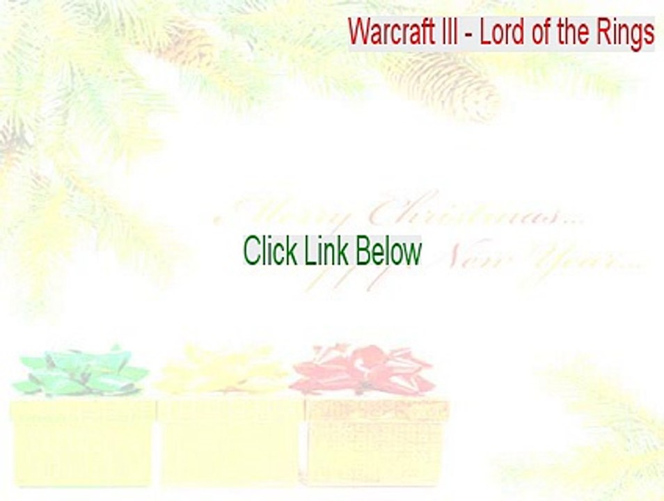 Warcraft III - Lord of the Rings: Two Towers map Keygen [Download Now]