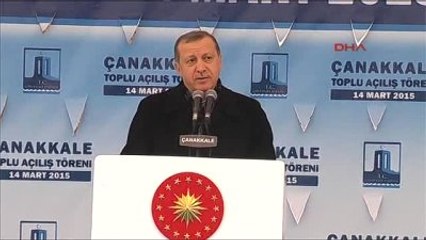 Çanakkale Cumhurbaşkanı Erdoğan Toplu Açılış Töreninde Konuştu -3