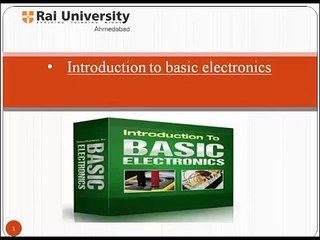 Introduction to basic electronics