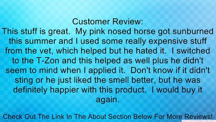 T-Zon Equine Dermal Care Cream, 4 oz Review
