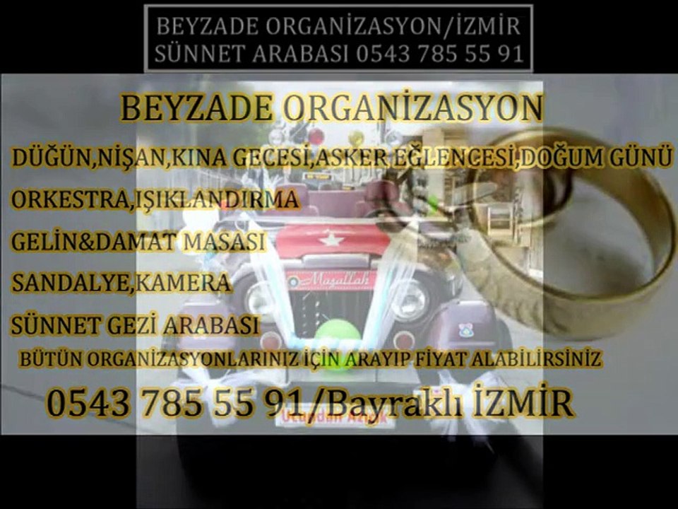 SÜNNET ARABASI KİRALAMA İZMİR (sünnet gezi arabası)