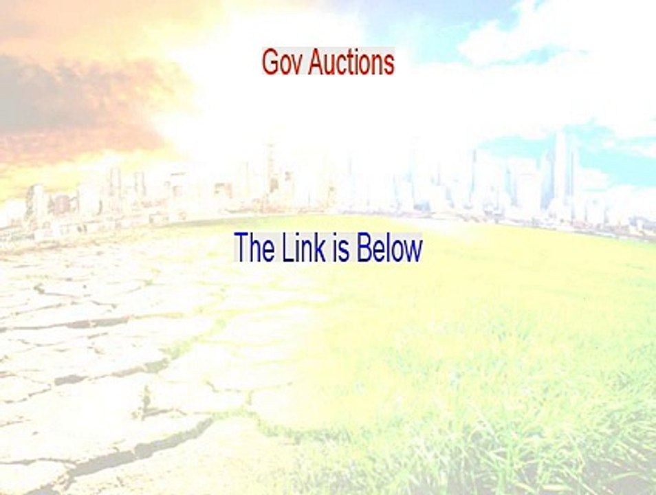 Gov Auctions PDF Download - Download Here (2015)