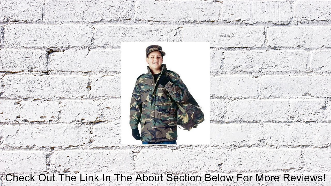 Boys Woodland Camo M-65 Field Jacket Review
