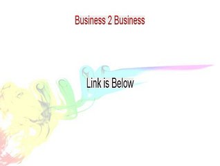 Business 2 Business PDF Download [Get It Now]