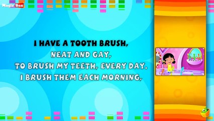 My Tooth Brush Lyrical Video - English Nursery Rhymes Full Lyrics For Kids and Childrens