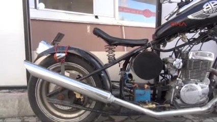 Çorum Temizlik İşçisi 'Harley-Davidson' Benzeri Motosiklet Yaptı