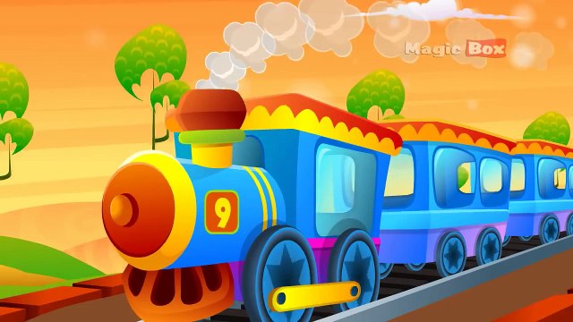 Engine Number Nine - English Nursery Rhymes - Cartoon - Animated Rhymes For Kids