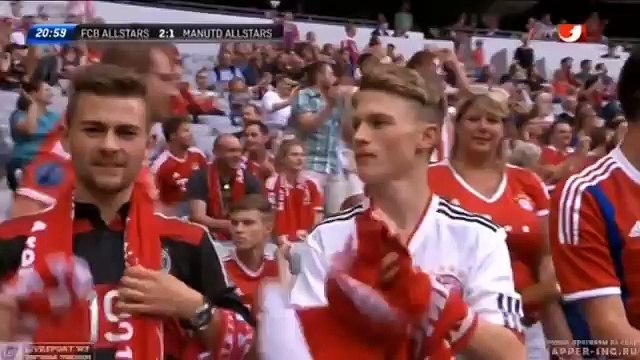 Bayern Munich All Stars vs Manchester United All Stars 3 - 3 All Goals And Highlights 2014 HD