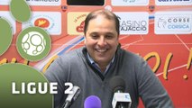 Conférence de presse GFC Ajaccio - AS Nancy-Lorraine (1-0) : Thierry LAUREY (GFCA) - Pablo  CORREA (ASNL) - 2014/2015