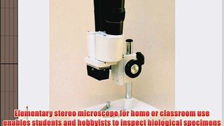 AmScope SE104-P Portable Binocular Stereo Microscope WF10X Eyepieces 20X Magnification 2X Objective