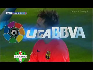 هدف ميسي الثااااااااني من رأسيه قويه في مرمي ايباااااااار 2/0