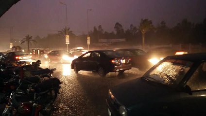 10 Hours Heavy Rainfall in Multan at whole night