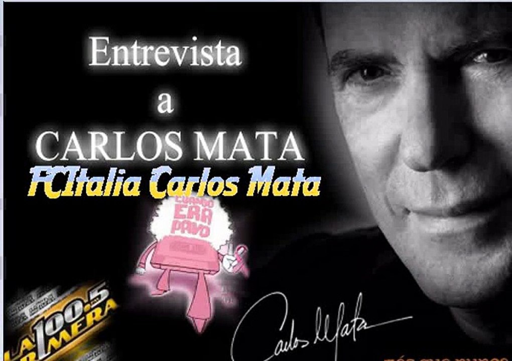 Carlos Mata - intervista/entrevista Cuando era pavo/La primera 100.5(1a parte)