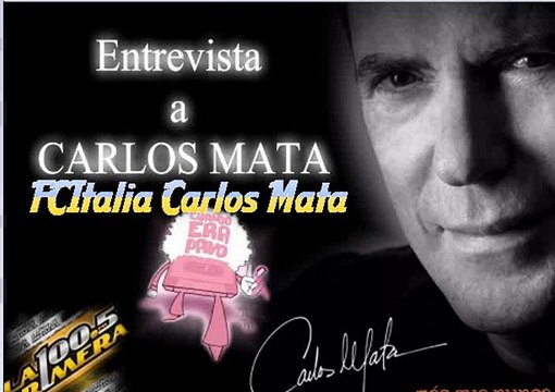 Carlos Mata - intervista/entrevista Cuando era pavo/La primera 100.5(1a parte)