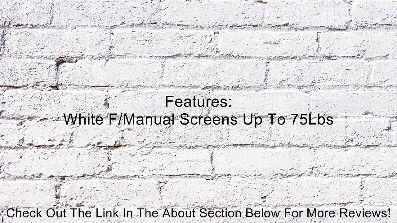 Da-Lite Screen No. 6 Wall Bracket White 6IN for Manual Screen Up To 75LB Review