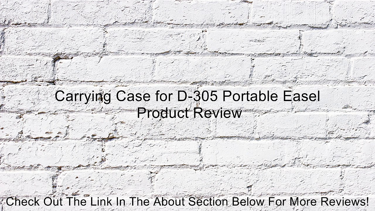 Carrying Case for D-305 Portable Easel Review