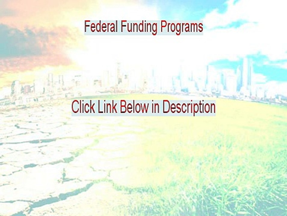 Federal Funding Programs Reviewed - federal funding youth programs (2015)