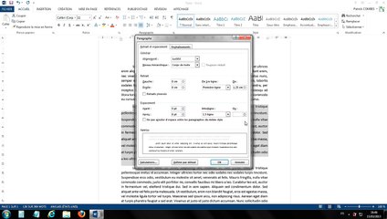 Tuto - Word 2013 - Modifier les interlignes