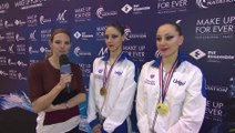 Virginie Dedieu interviewe Linda CERRUTI et Costanza FERRO après leurs victoire sur les DUOS LIBRES