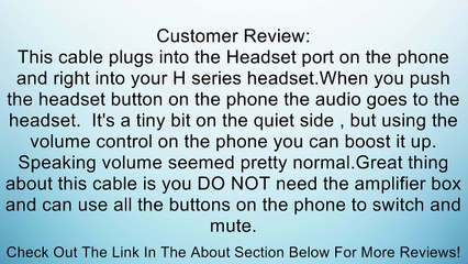 Plantronics A10 Direct Connect Cable Review