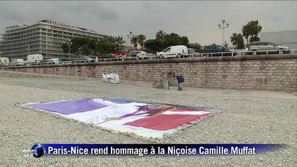 Paris-Nice: hommage à Camille Muffat à l'arrivée de la 6e étape