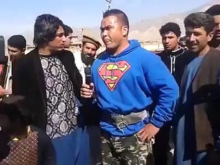 Afghan soldier and hic force