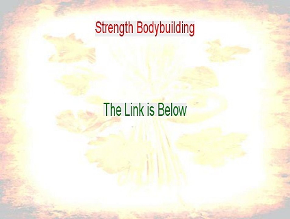 Strength Bodybuilding PDF Download - Instant Download (2015)