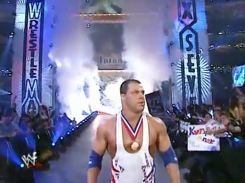 Wrestlemania 17 Kurt Angle vs Chris Benoit [Español Latino]