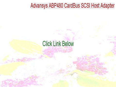 Advansys ABP480 CardBus SCSI Host Adapter Crack [Advansys ABP480 CardBus SCSI Host Adapter 2015]