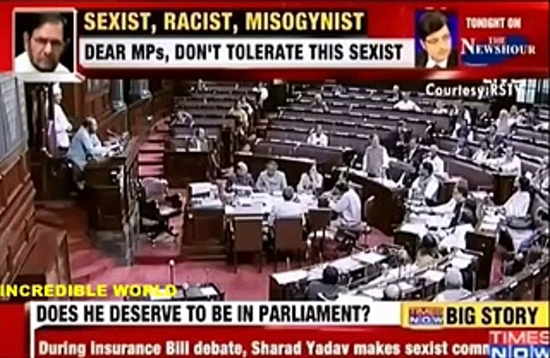Sharad Yadav's sexist remarks on south Indian women in Rajya Sabha