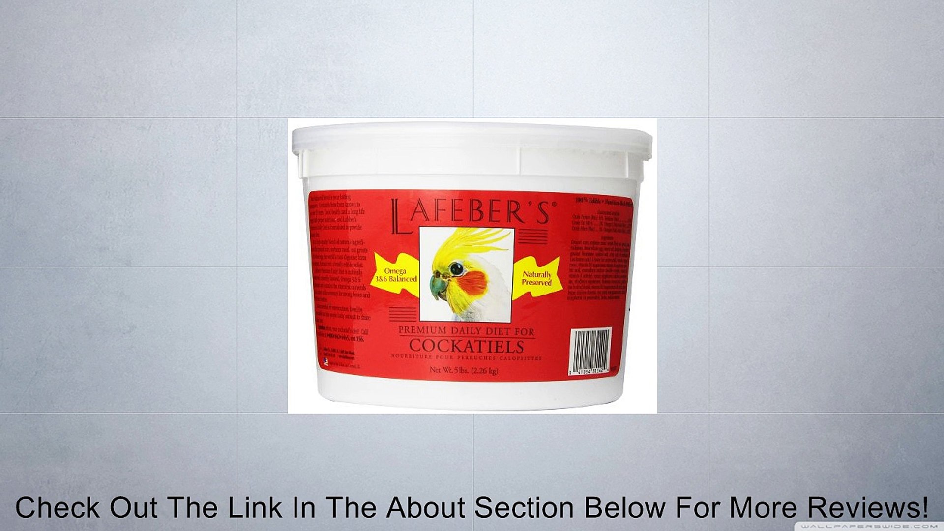 ⁣Lafeber's Premium Daily Diet Pellets for Cockatiels Review