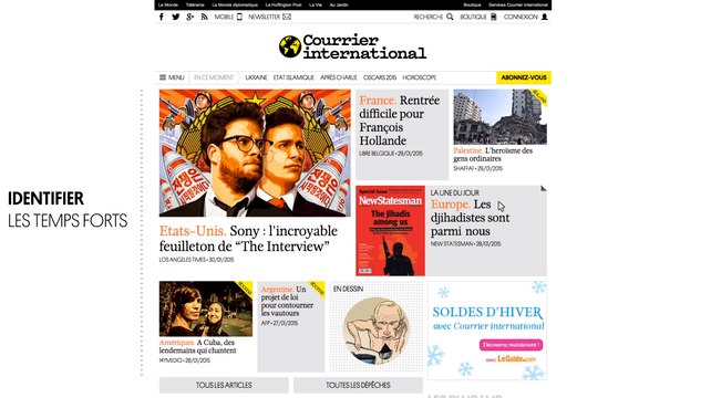 Présentation du nouveau site de Courrier International