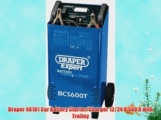 Draper 40181 Car Battery Starter/Charger 12/24 V 500 A with Trolley