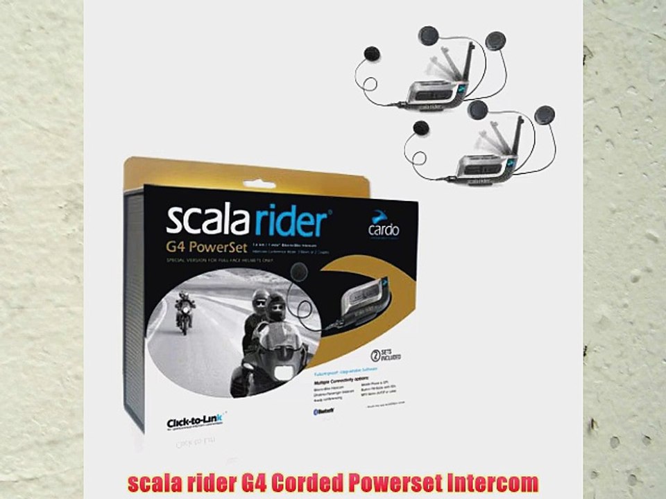 scala rider G4 Corded Powerset Intercom