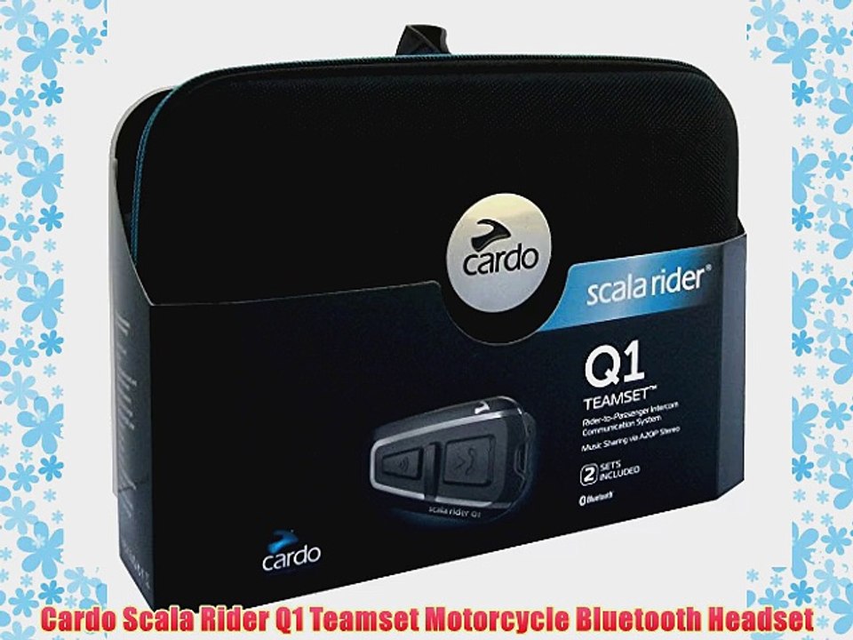 Cardo Scala Rider Q1 Teamset Motorcycle Bluetooth Headset