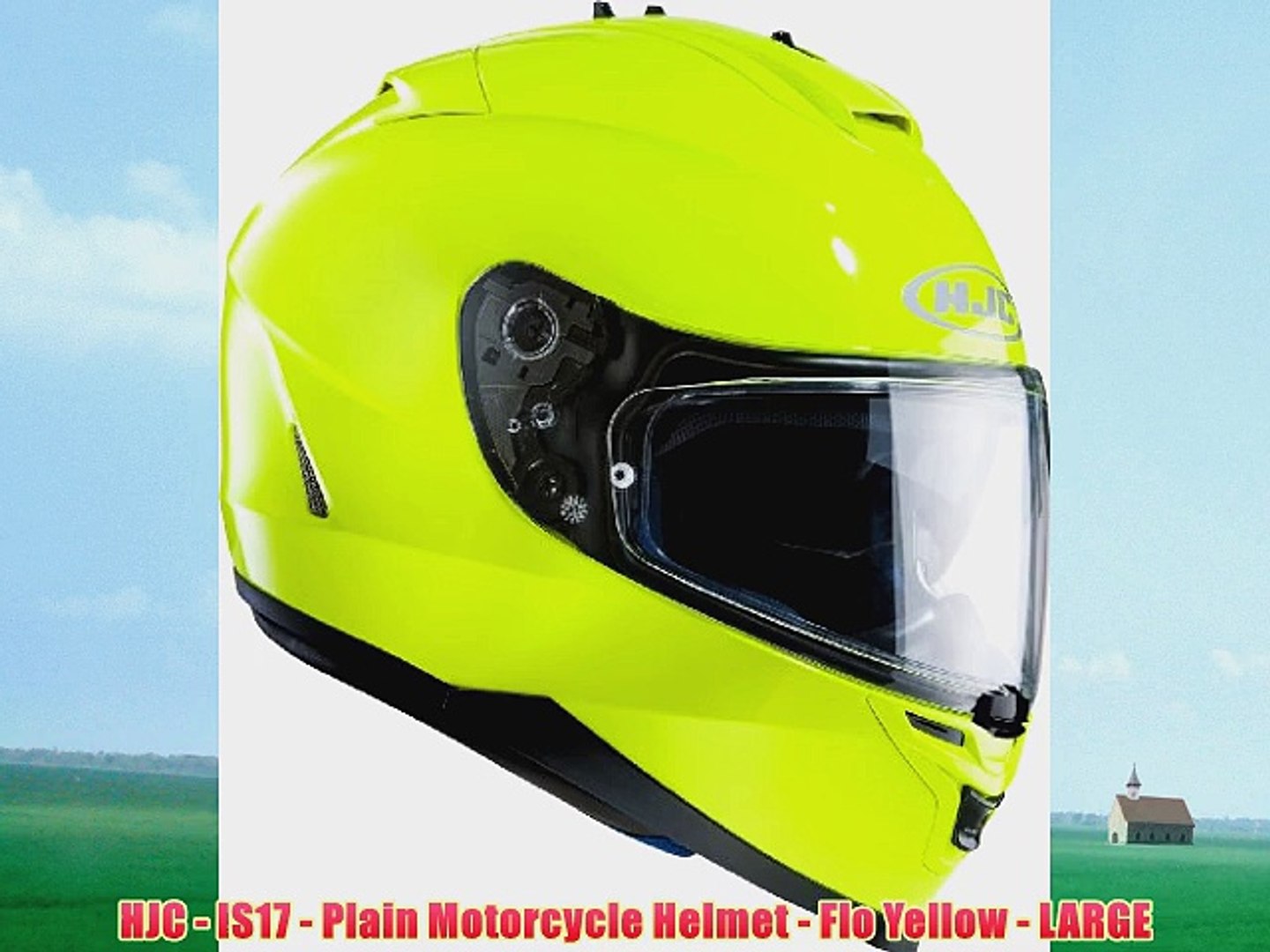 HJC IS-17 Plain Matt Black Full Face Motorcycle Helmet