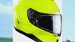 HJC - IS17 - Plain Motorcycle Helmet - Flo Yellow - LARGE