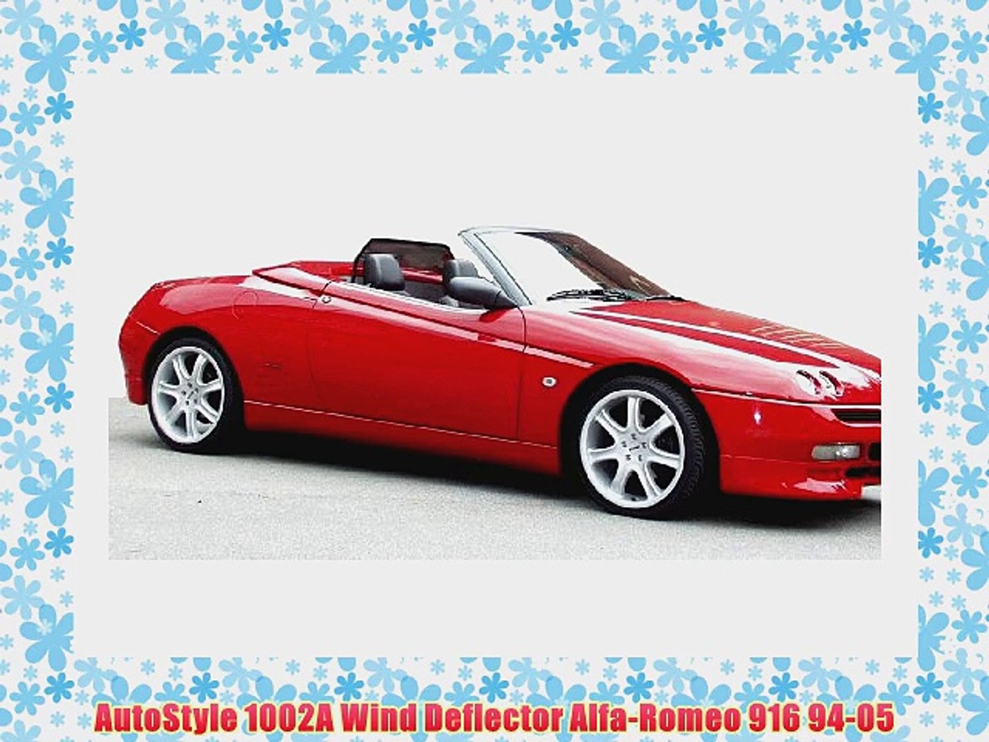 Autostyle 1002a Wind Deflector Alfa Romeo 916 94 05 Video