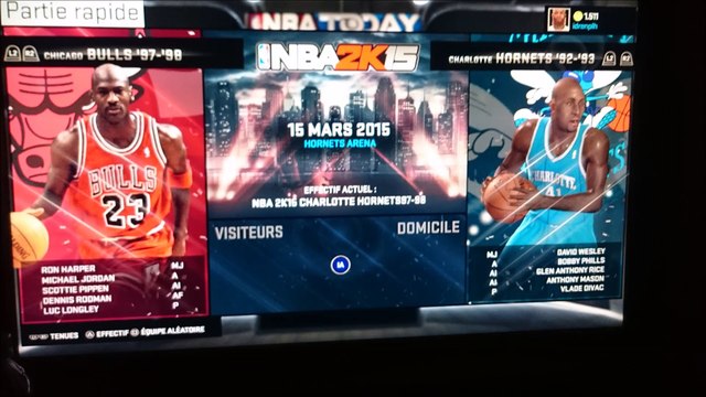 NBA 2K15 - Charlotte Hornets VS Chicago Bulls - 1997-98 NBA Season