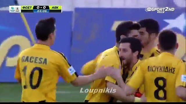 Φωστήρας VS ΑΕΚ 1-3 Τα γκόλ Football League 22η Αγ. {15_3_2015}‬ - HD