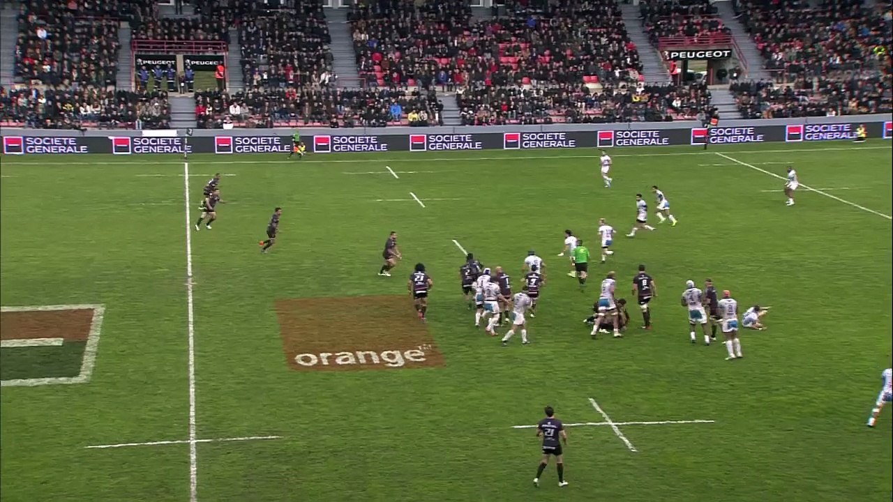 TOP14 - Toulouse - Montpellier: Essai Vincent Clerc (TLS) - J20 - Saison 2014/2015