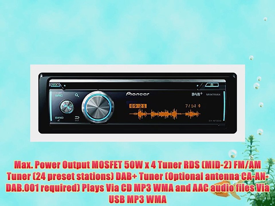Pioneer DEH-X8700DAB Car Stereo with DAB  Tuner