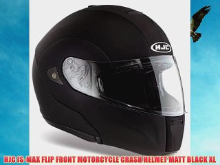 Tải video: HJC IS-MAX FLIP FRONT MOTORCYCLE CRASH HELMET MATT BLACK XL