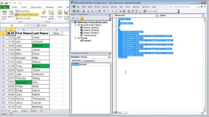 Excel Macro Back to Basics 3/3