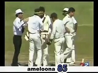 Javed Miandad and Dennis Lillee Fight in Cricket Match