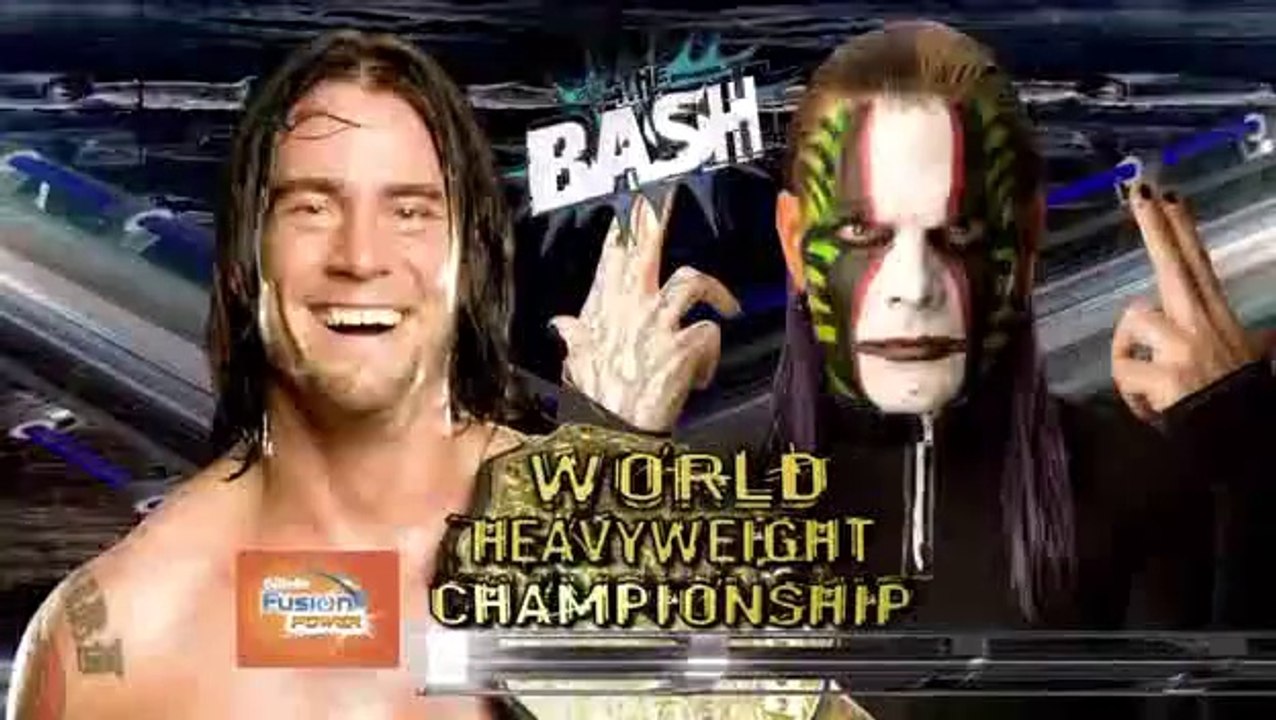 CM Punk vs Jeff Hardy The Bash 2009 World Heavyweight Championship